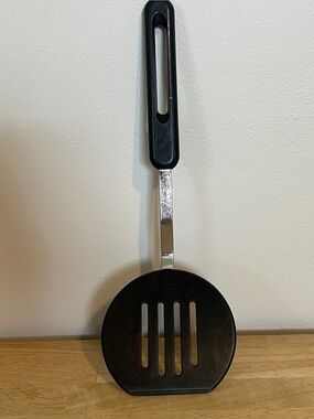 Vintage Bonny Nylon Spatula Black Slotted Kitchen USA Pancake Flipper